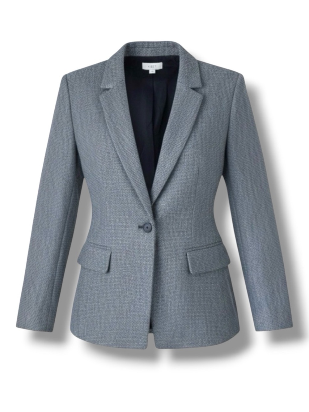 LOFT Houndstooth Blazer Gray Size 18P